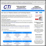 Screen shot of the Cti (Worldwide) Ltd website.