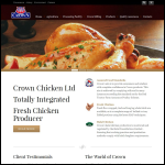 Screen shot of the Crown Chicken Ltd website.
