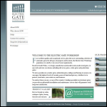 Screen shot of the Electric Gate Workshop website.