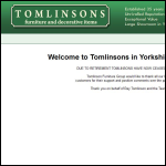 Screen shot of the Tomlinson Furniture Group Ltd website.