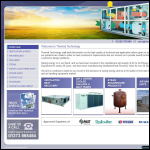 Screen shot of the Thermal Technology Sales Ltd website.