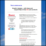 Screen shot of the Buzz Associates Ltd website.