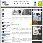 Screen shot of the Dent Security Systems Ltd website.