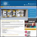 Screen shot of the R E P Electrical Alarms website.