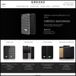 Screen shot of the Gresso Ltd website.