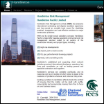 Screen shot of the Hambleton Risk Management Ltd website.