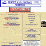 Screen shot of the Tractions & Rolling Stock Advertiser website.