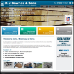 Screen shot of the K & J Bownes & Sons website.