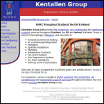 Screen shot of the Kentallen Mechanical Services Ltd website.