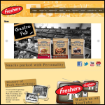 Screen shot of the Freshers Foods Ltd website.