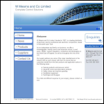 Screen shot of the W. Mearns & Co. Ltd website.