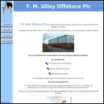 Screen shot of the T M Utley (Offshore) plc website.