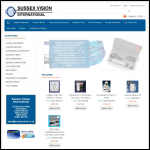 Screen shot of the Sussex Vision International Ltd website.