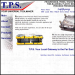Screen shot of the T P S Tools website.