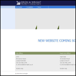Screen shot of the Dron & Wright website.