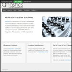 Screen shot of the Qnostics Ltd website.