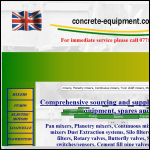 Screen shot of the Concrete-equipment Co Uk website.