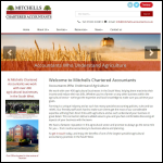 Screen shot of the Mitchells Chartered Accountants website.