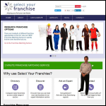 Screen shot of the Select Your Franchise Uk Ltd website.