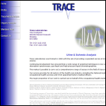Screen shot of the Trace Laboratories website.