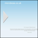 Screen shot of the Microboss Ltd website.