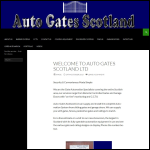 Screen shot of the Auto-gates Scotland Ltd website.