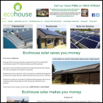 Screen shot of the Ecohouse Uk Ltd website.