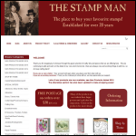 Screen shot of the The Stamp Man website.