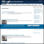 Screen shot of the The Centre for Economic Policy Research website.
