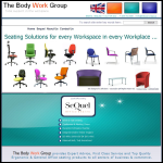 Screen shot of the The Body Work Group website.