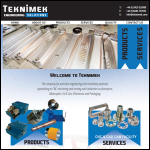 Screen shot of the Teknimek Engineering website.