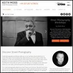 Screen shot of the Keith Moss website.