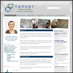 Screen shot of the Tansor Assessment Centre website.