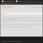Screen shot of the Multiplicity Ltd website.