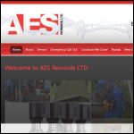 Screen shot of the A E S Rewinds Ltd website.