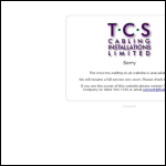 Screen shot of the T C S Cabling Installations website.