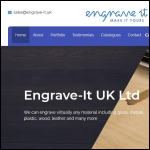 Screen shot of the Engrave-it Ltd website.