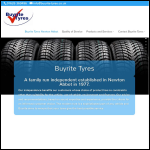 Screen shot of the Buyrite Tyres (Newton Abbot) Ltd website.