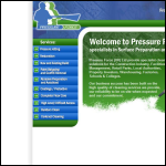 Screen shot of the Pressure Force website.