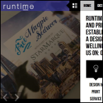 Screen shot of the Runtime Print Ltd website.