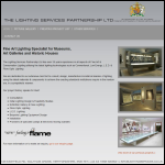 Screen shot of the The Lighting Services Partnership website.