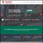 Screen shot of the Talbot Hydraulics website.