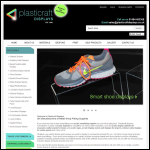 Screen shot of the Plasticraft Displays Ltd website.