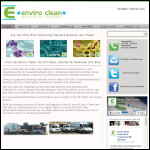 Screen shot of the Enviro Clean website.