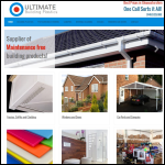 Screen shot of the Ultimate Building Plastics Ltd website.