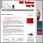 Screen shot of the Sme Business Help Uk website.