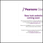 Screen shot of the Pearsons Glass Ltd website.