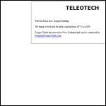 Screen shot of the Teleotech website.