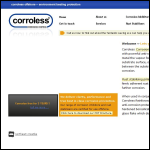 Screen shot of the Corroless Offshore Ltd website.