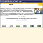 Screen shot of the Bellfield Machine Tools Ltd website.
